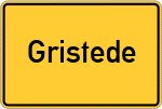 Place name sign Gristede
