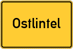 Place name sign Ostlintel