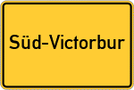 Place name sign Süd-Victorbur