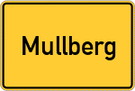 Place name sign Mullberg