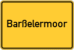 Place name sign Barßelermoor