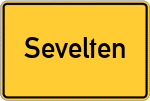 Place name sign Sevelten