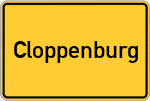 Place name sign Cloppenburg