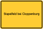 Place name sign Stapelfeld bei Cloppenburg