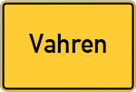 Place name sign Vahren