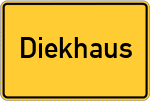 Place name sign Diekhaus
