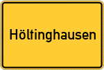 Place name sign Höltinghausen, Gemeinde Emstek