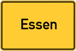 Place name sign Essen
