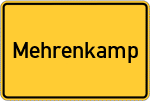 Place name sign Mehrenkamp