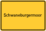 Place name sign Schwaneburgermoor