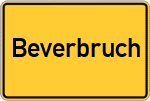 Place name sign Beverbruch