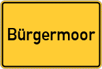 Place name sign Bürgermoor