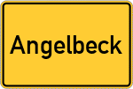 Place name sign Angelbeck