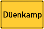 Place name sign Düenkamp