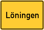 Place name sign Löningen