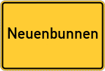 Place name sign Neuenbunnen