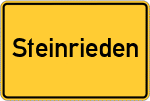 Place name sign Steinrieden