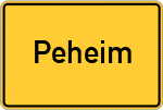 Place name sign Peheim, Gemeinde Molbergen