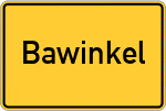 Place name sign Bawinkel