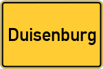 Place name sign Duisenburg