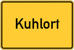 Place name sign Kuhlort