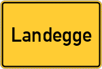 Place name sign Landegge, Ems