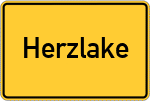 Place name sign Herzlake