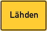 Place name sign Lähden
