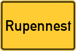 Place name sign Rupennest