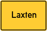 Place name sign Laxten