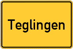 Place name sign Teglingen