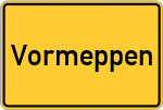 Place name sign Vormeppen