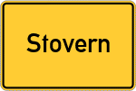 Place name sign Stovern, Gut