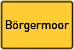 Place name sign Börgermoor