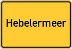 Place name sign Hebelermeer