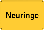 Place name sign Neuringe