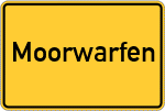 Place name sign Moorwarfen