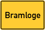 Place name sign Bramloge