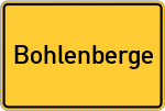 Place name sign Bohlenberge