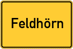 Place name sign Feldhörn