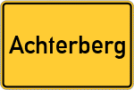 Place name sign Achterberg