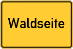 Place name sign Waldseite