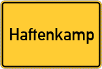 Place name sign Haftenkamp
