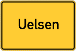Place name sign Uelsen