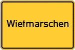 Place name sign Wietmarschen
