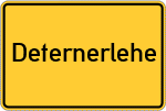 Place name sign Deternerlehe