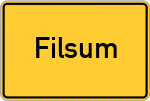 Place name sign Filsum