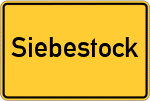 Place name sign Siebestock