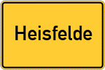 Place name sign Heisfelde