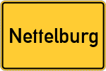 Place name sign Nettelburg